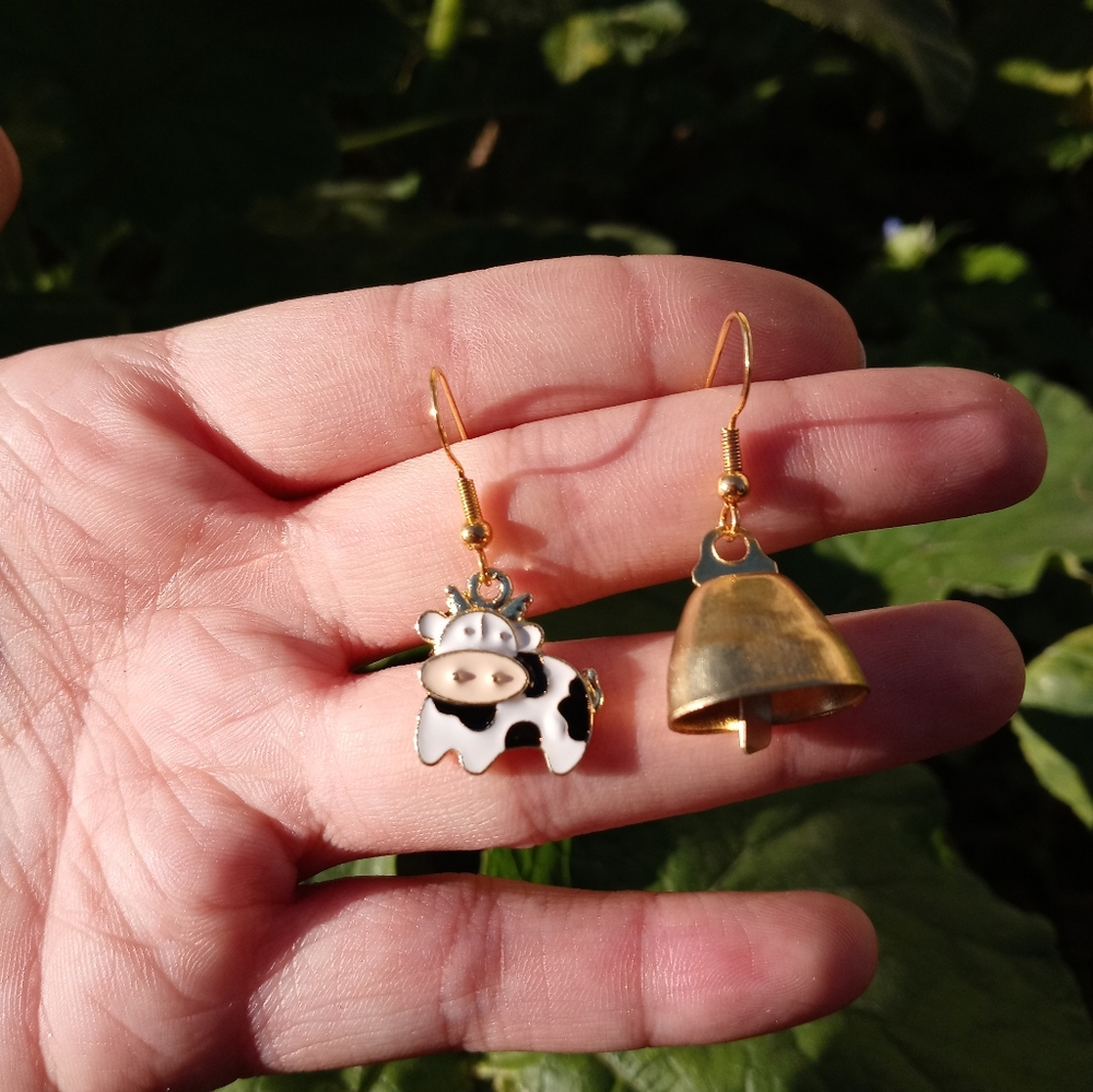 Cow earrings